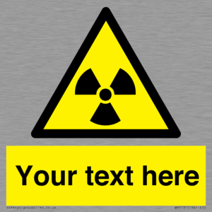 Custom Radioactive Material Sign
